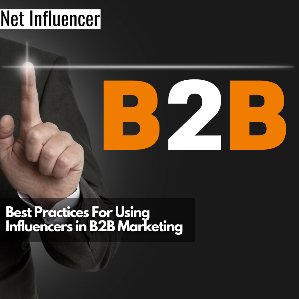 Best Practices For Using Influencers In B2B Marketing