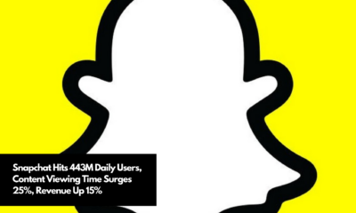 Snapchat Hits 443M Daily Users, Content Viewing Time Surges 25%, Revenue Up 15%