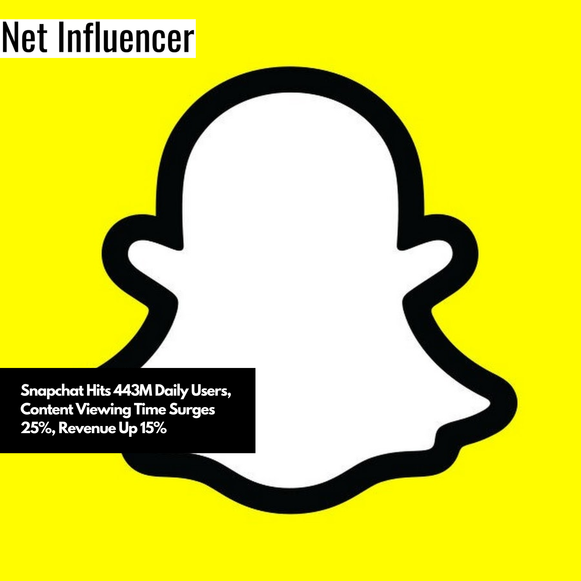 Snapchat Hits 443M Daily Users, Content Viewing Time Surges 25%, Revenue Up 15%