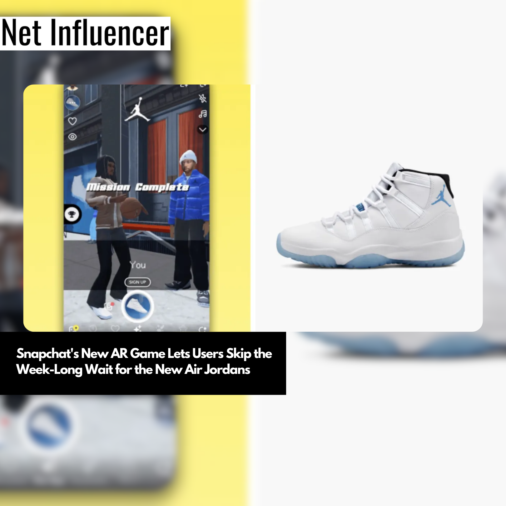 Snapchat's New AR Game Lets Users Skip the Week-Long Wait for the New Air Jordans