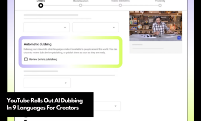 YouTube Rolls Out AI Dubbing In 9 Languages For Creators