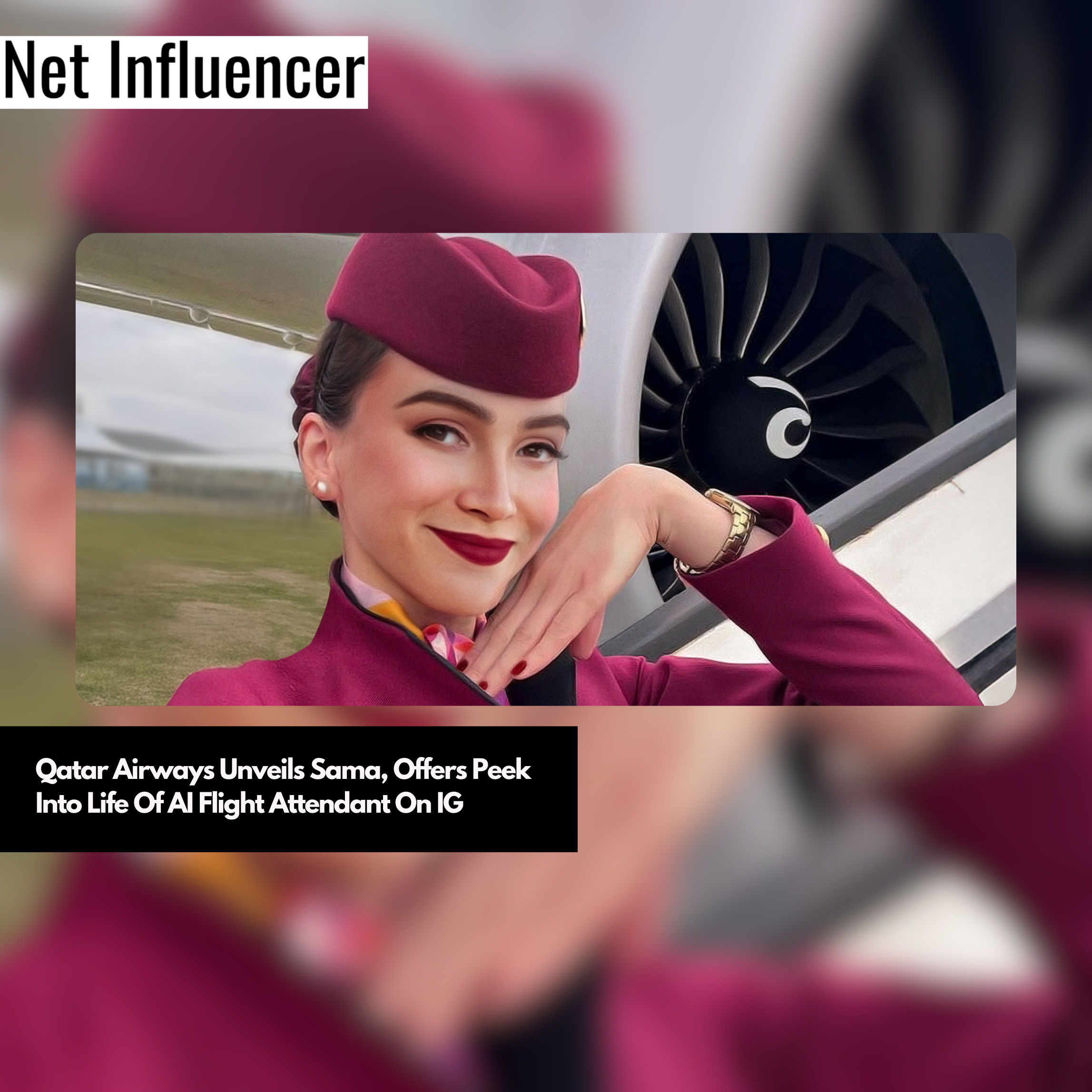 Qatar Airways Unveils Sama, Offers Peek Into Life Of AI Flight Attendant On IG