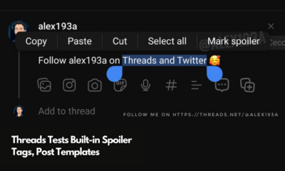 Threads Tests Built-in Spoiler Tags, Post Templates