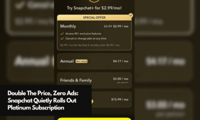 Double The Price, Zero Ads Snapchat Quietly Rolls Out Platinum Subscription